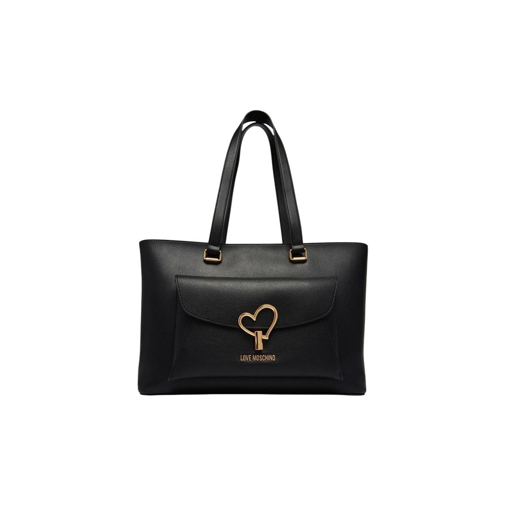 Love Moschino – Schwarze Handtasche aus Polyethylen