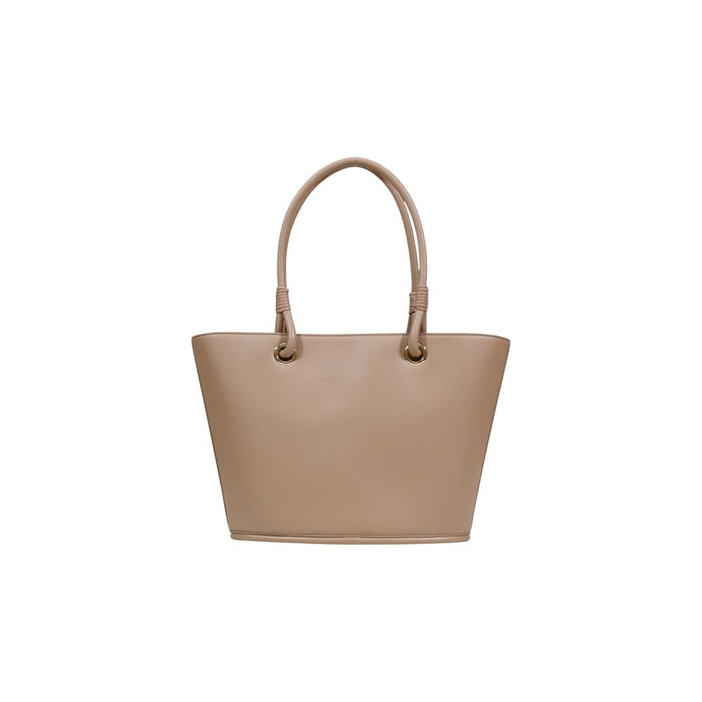 Love Moschino Beige Handtasche aus Polyethylen