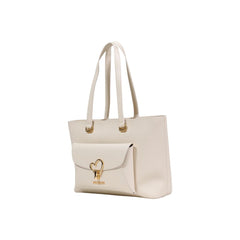 Love Moschino Beige Handtasche aus Polyethylen