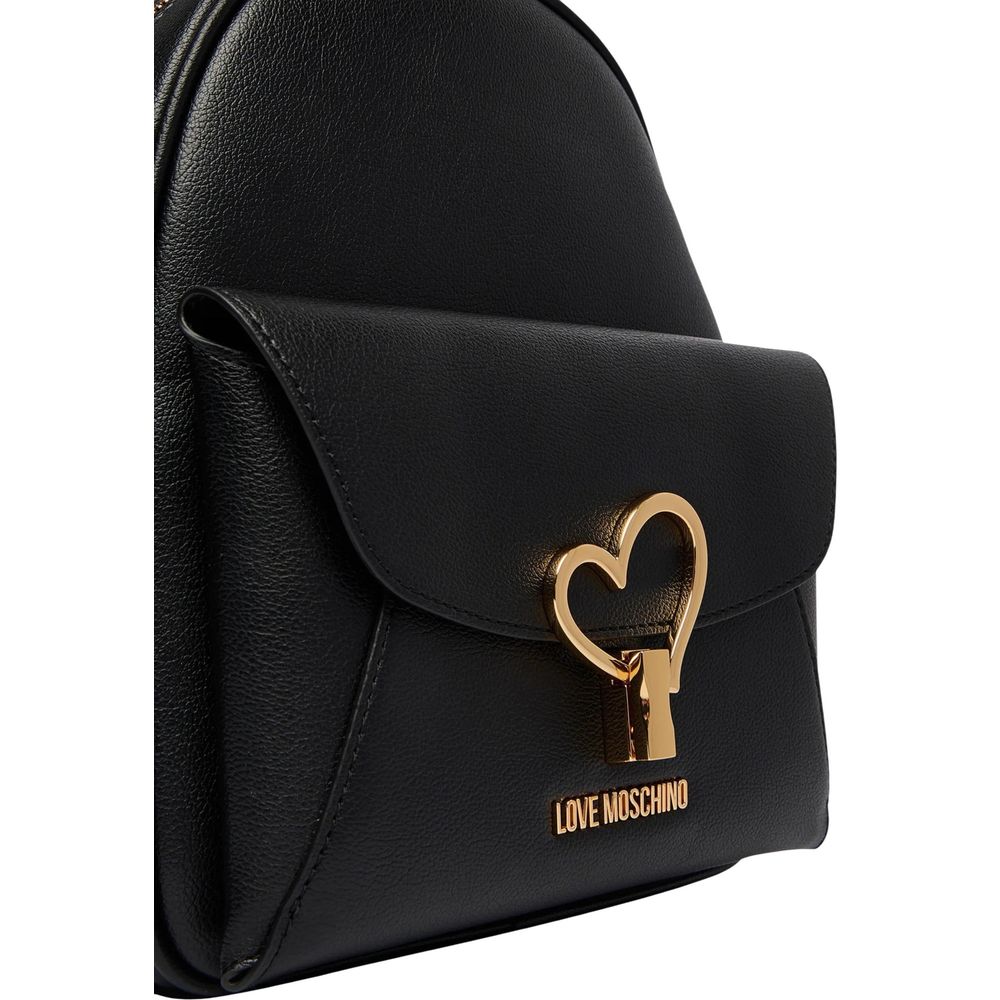 Love Moschino – Schwarzer Polyethylen-Rucksack