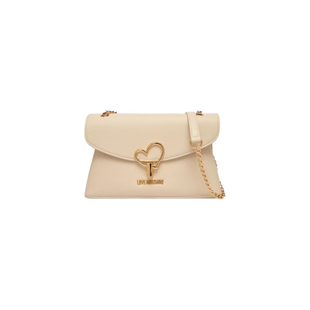 Love Moschino Beige Handtasche aus Polyethylen