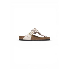 Birkenstock Pink Leather Flat Sandals