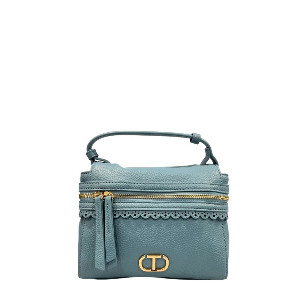 Twinset Damenhandtasche aus blauem PU