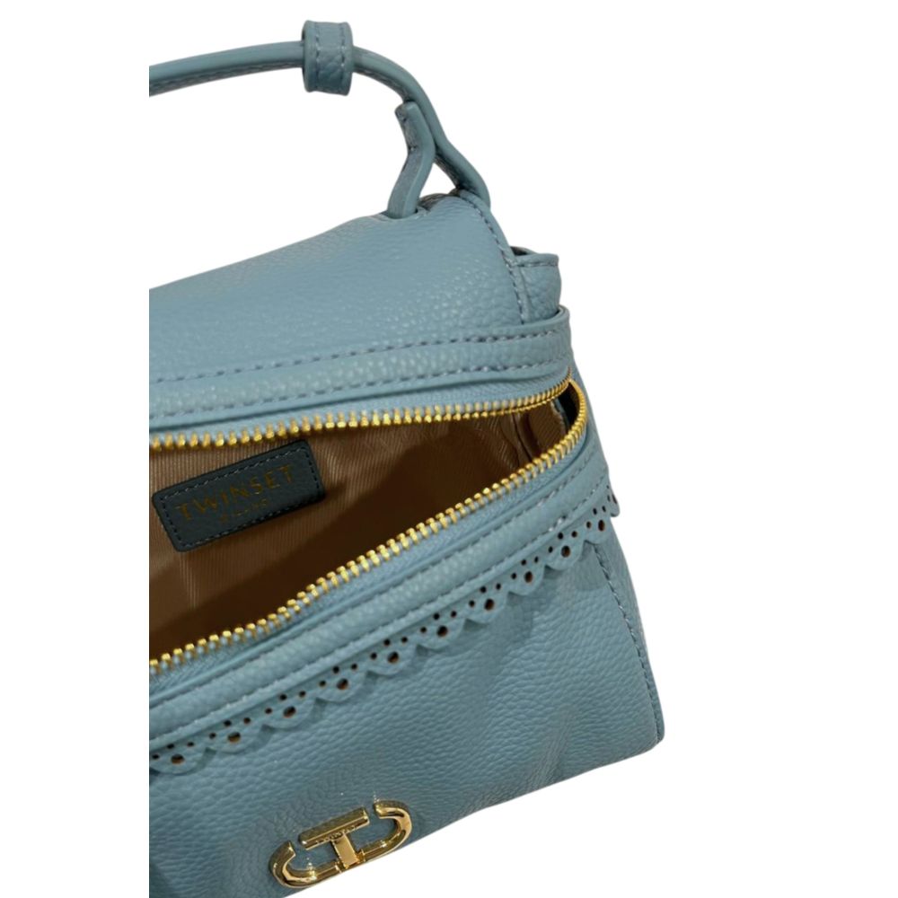 Twinset Damenhandtasche aus blauem PU