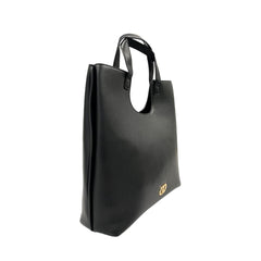 Twinset Damen Schultertasche aus schwarzem PU