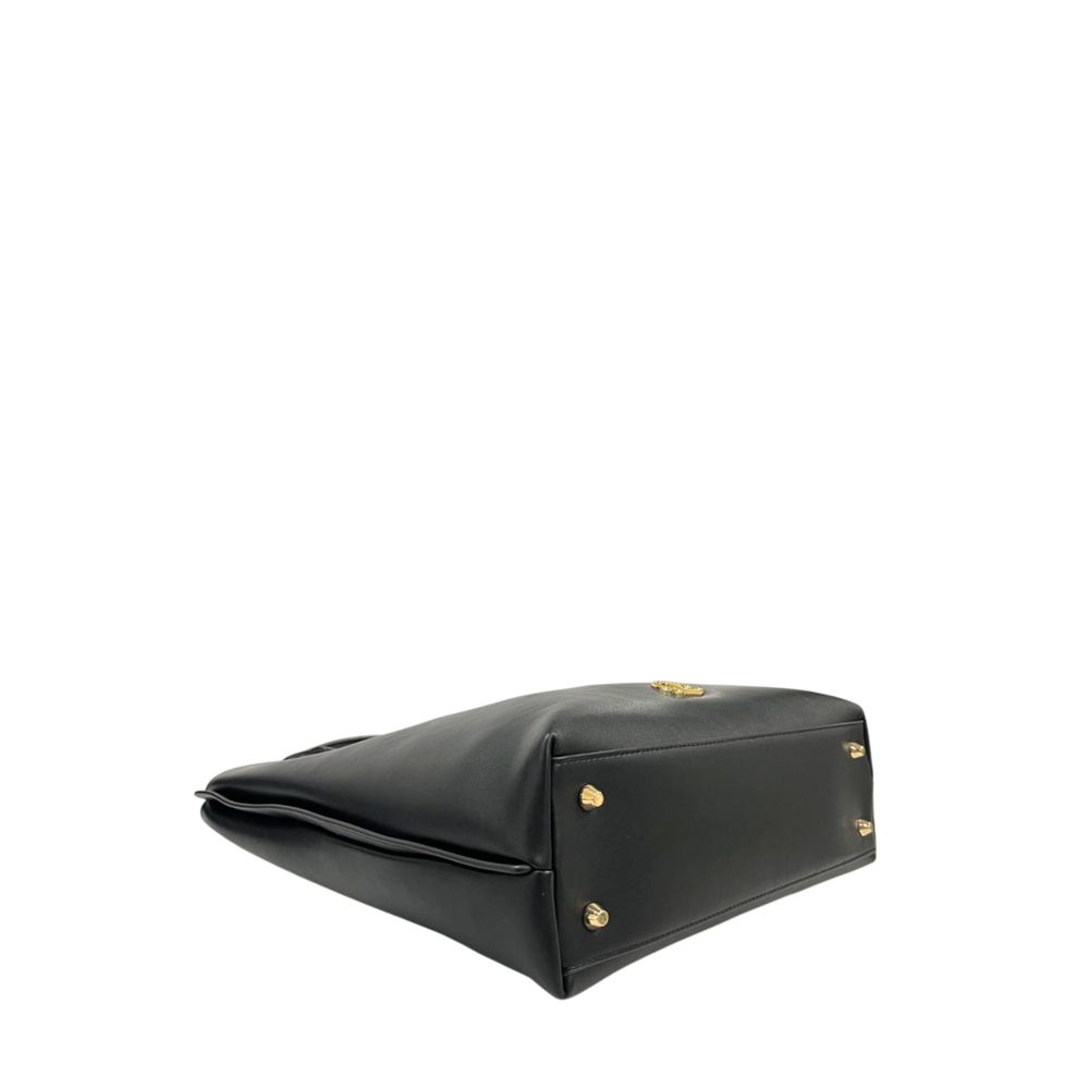 Twinset Damen Schultertasche aus schwarzem PU