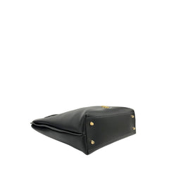 Twinset Damen Schultertasche aus schwarzem PU