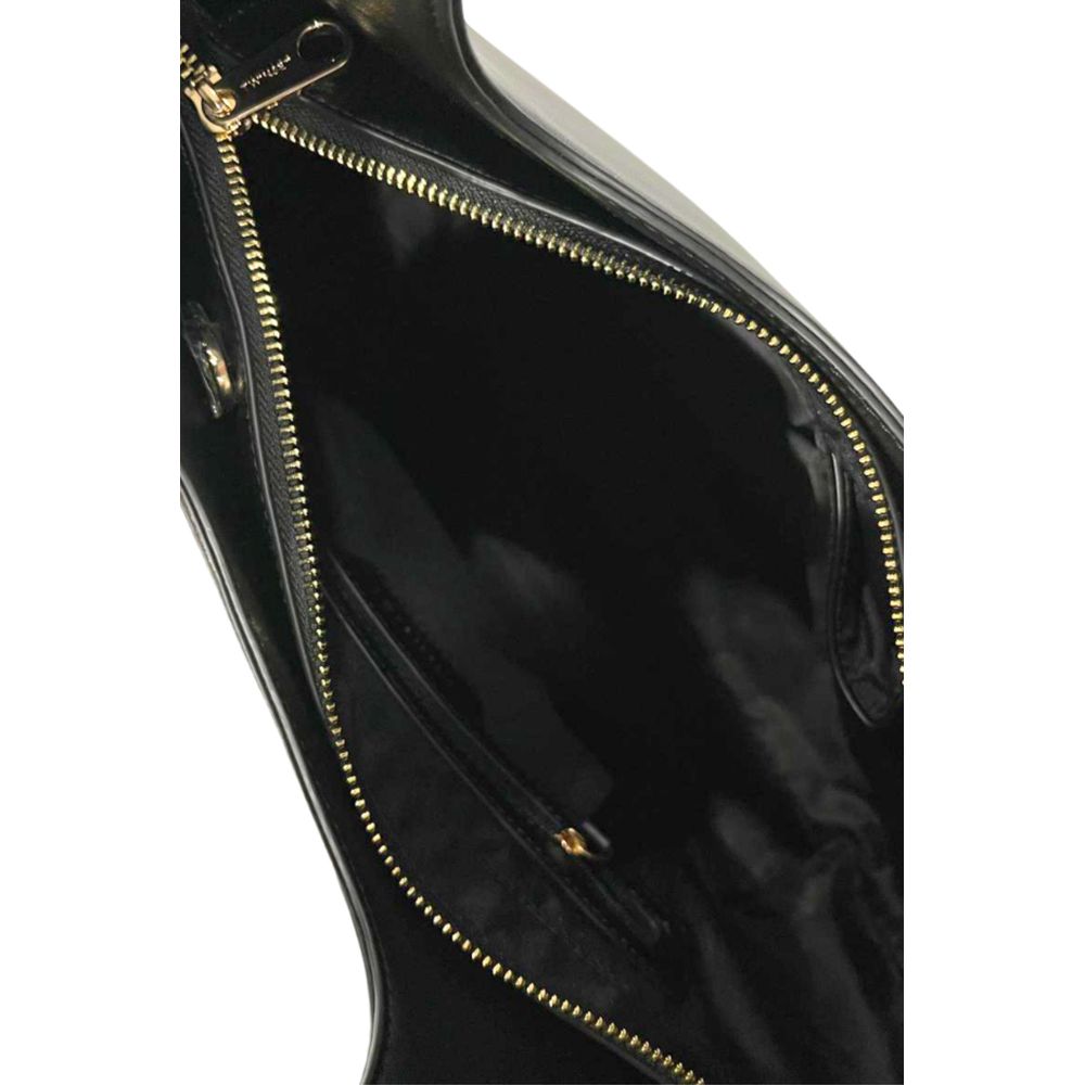 Twinset Damen Schultertasche aus schwarzem PU