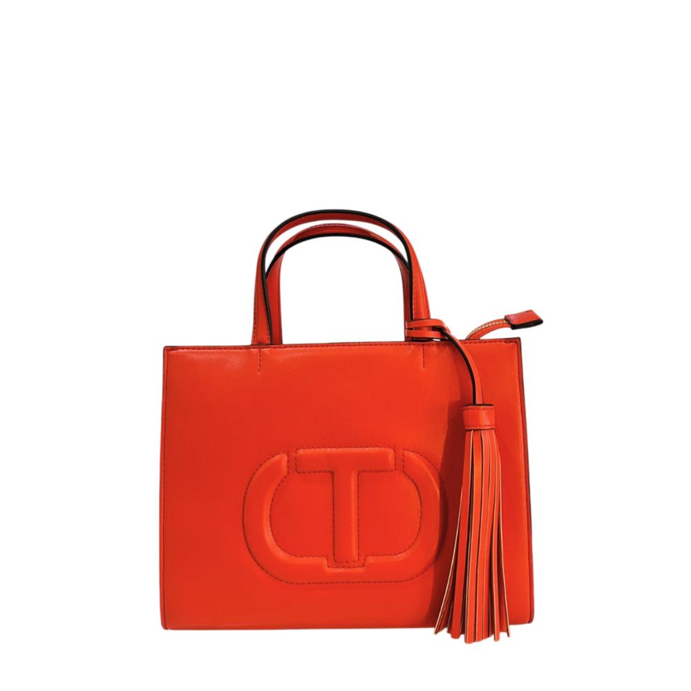 Twinset Orange Damen Handtasche aus Kunstleder