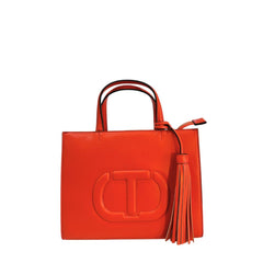 Twinset Orange Damen Handtasche aus Kunstleder