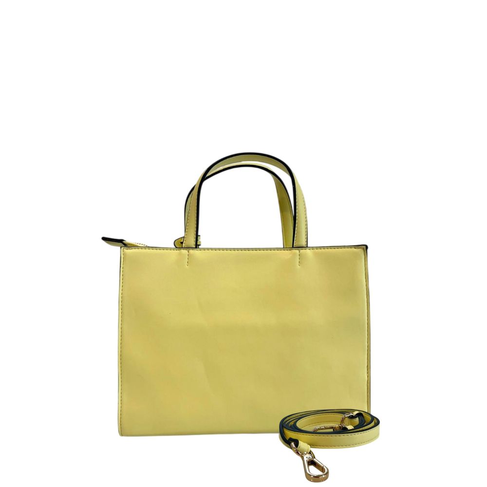 Twinset Bicolor-Schultertasche aus Polyethylen