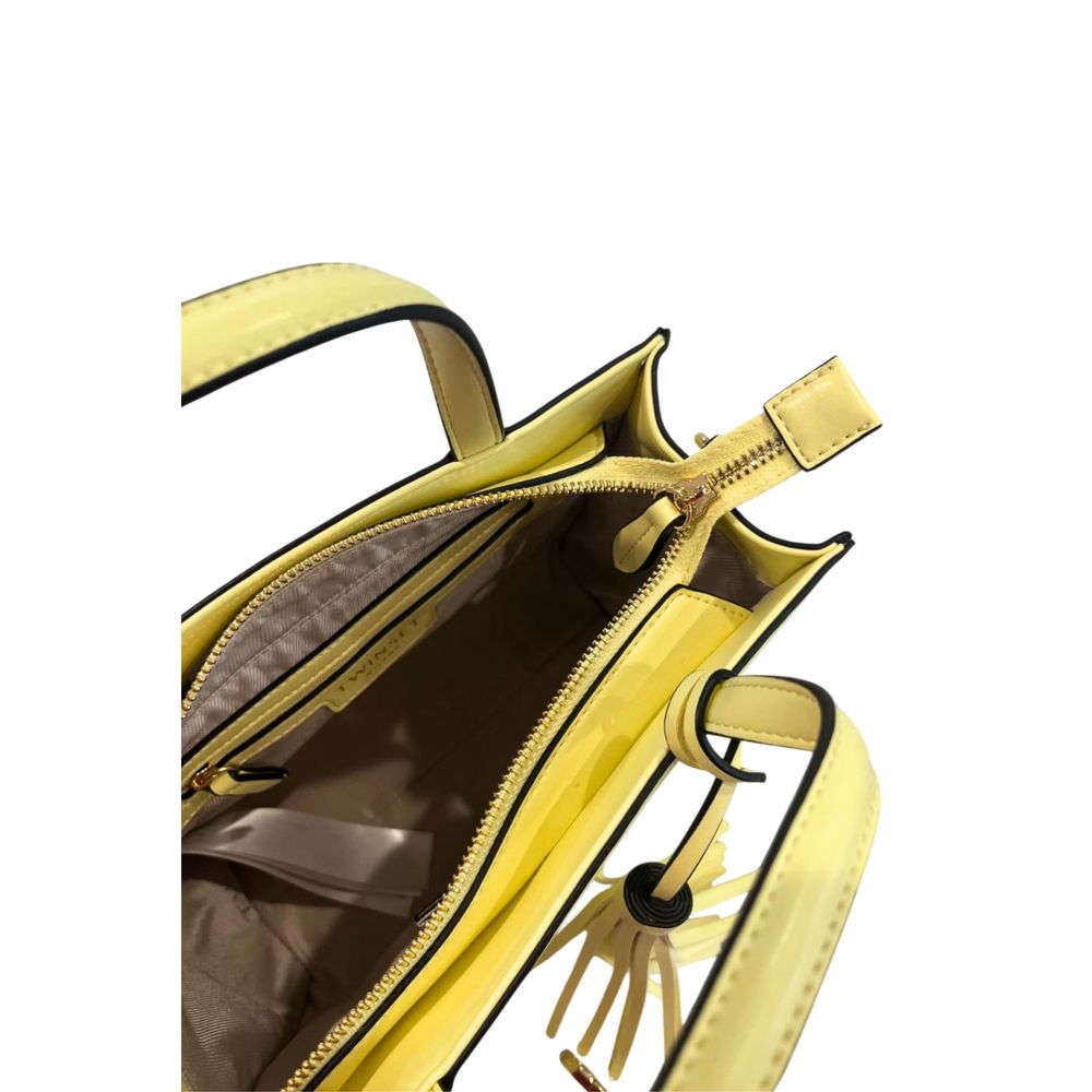 Twinset Bicolor-Schultertasche aus Polyethylen