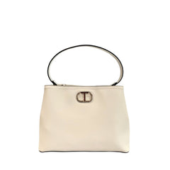 Twinset Weiße PU Damen Handtasche