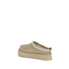 UGG Beige Kalfsleer Bos Taurus Muiltjes