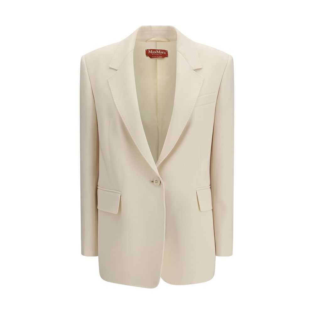 Max Mara Beiger Triacetat-Blazer