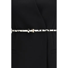 Max Mara Zwarte Triacetaat Jas