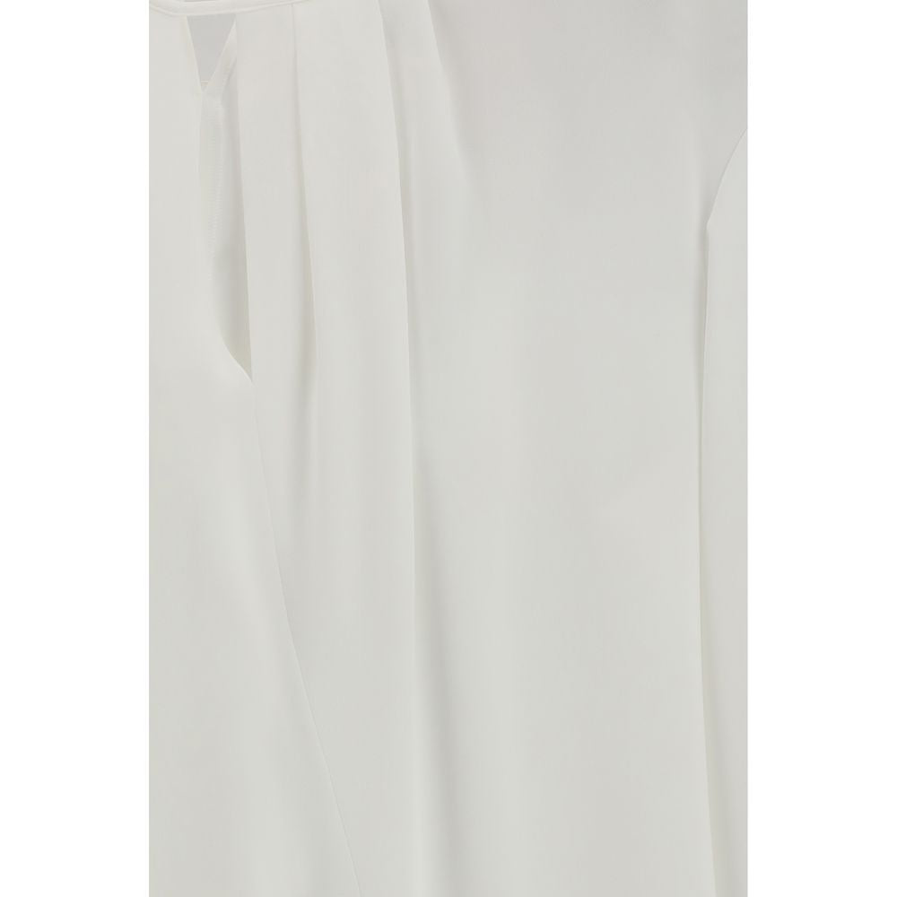Max Mara Witte Triacetaat Blouse