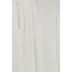 Max Mara Witte Triacetaat Blouse