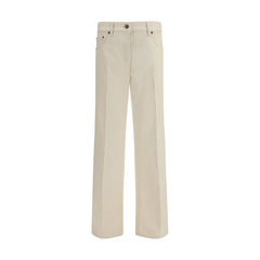 Valentino Beige Flared Jeans aus Baumwolle