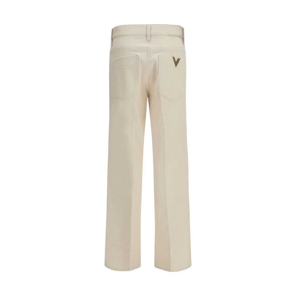 Valentino Beige Flared Jeans aus Baumwolle