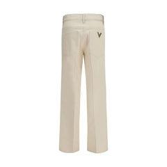 Valentino Beige Flared Jeans aus Baumwolle