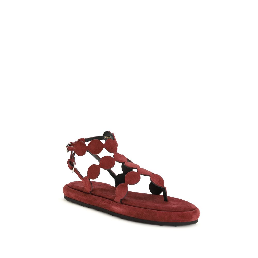 Pierre Hardy Bruin Kalfsleder Bos Taurus Plateau Sandalen