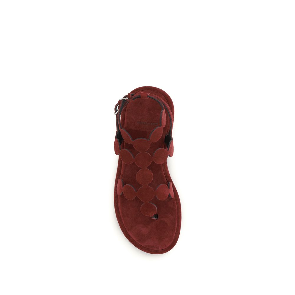 Pierre Hardy Bruin Kalfsleder Bos Taurus Plateau Sandalen