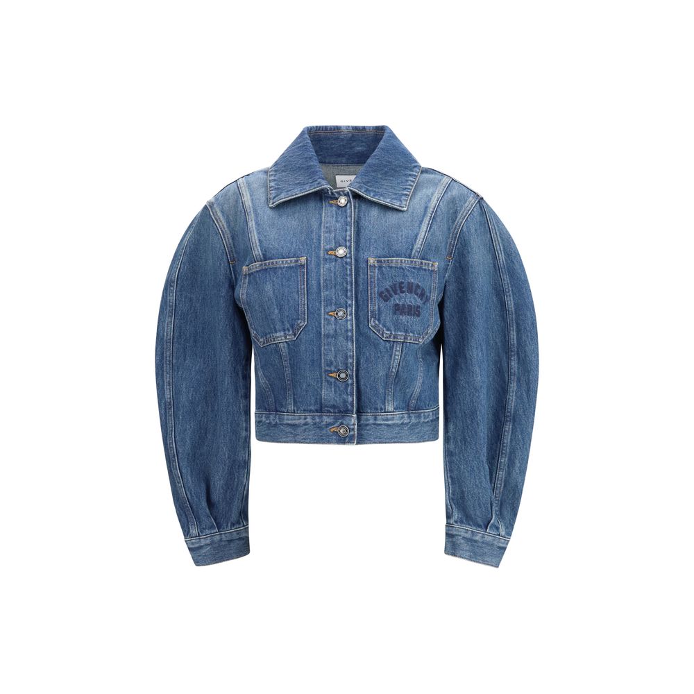 Givenchy Blauwe Katoenen Denim Jas