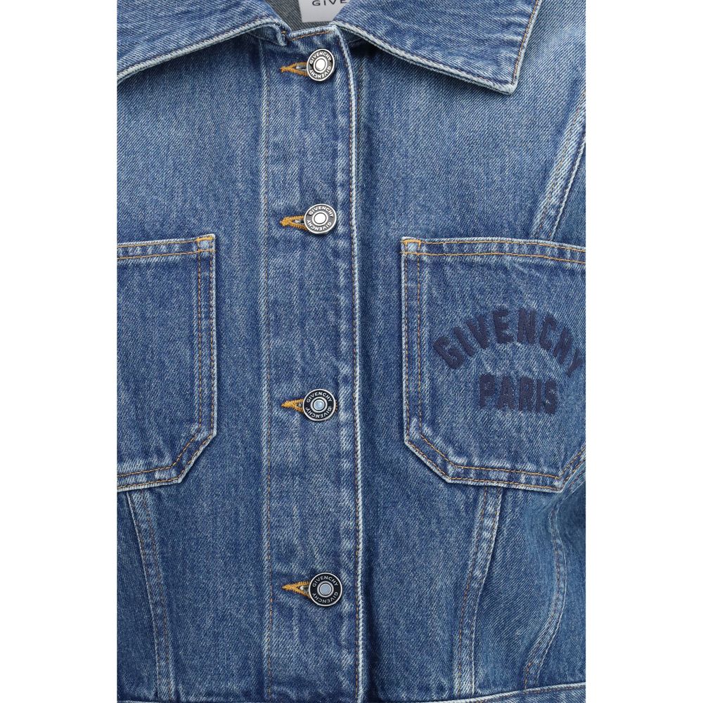 Givenchy Blauwe Katoenen Denim Jas