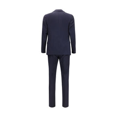 Lardini Zweiteiliger Anzug aus blauer Fleece-Wolle