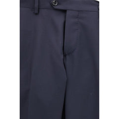 Lardini Zweiteiliger Anzug aus blauer Fleece-Wolle