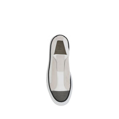 Brunello Cucinelli Weiße Nylon-Low-Top-Sneaker