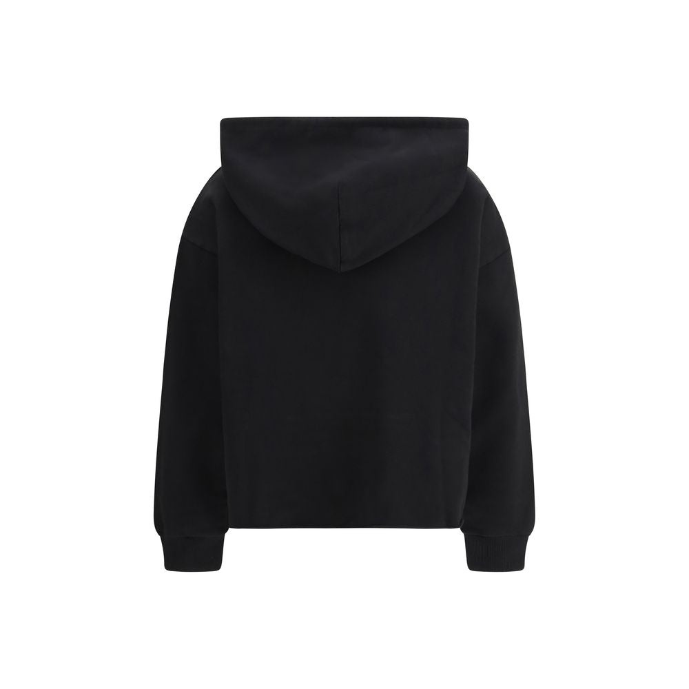 MM6 Schwarzes Baumwoll-Sweatshirt