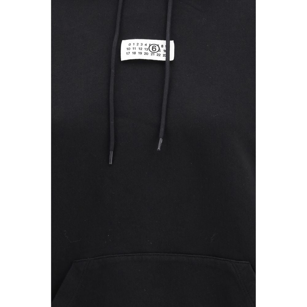 MM6 Schwarzes Baumwoll-Sweatshirt