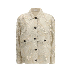 Brunello Cucinelli Beige Cotton Coat