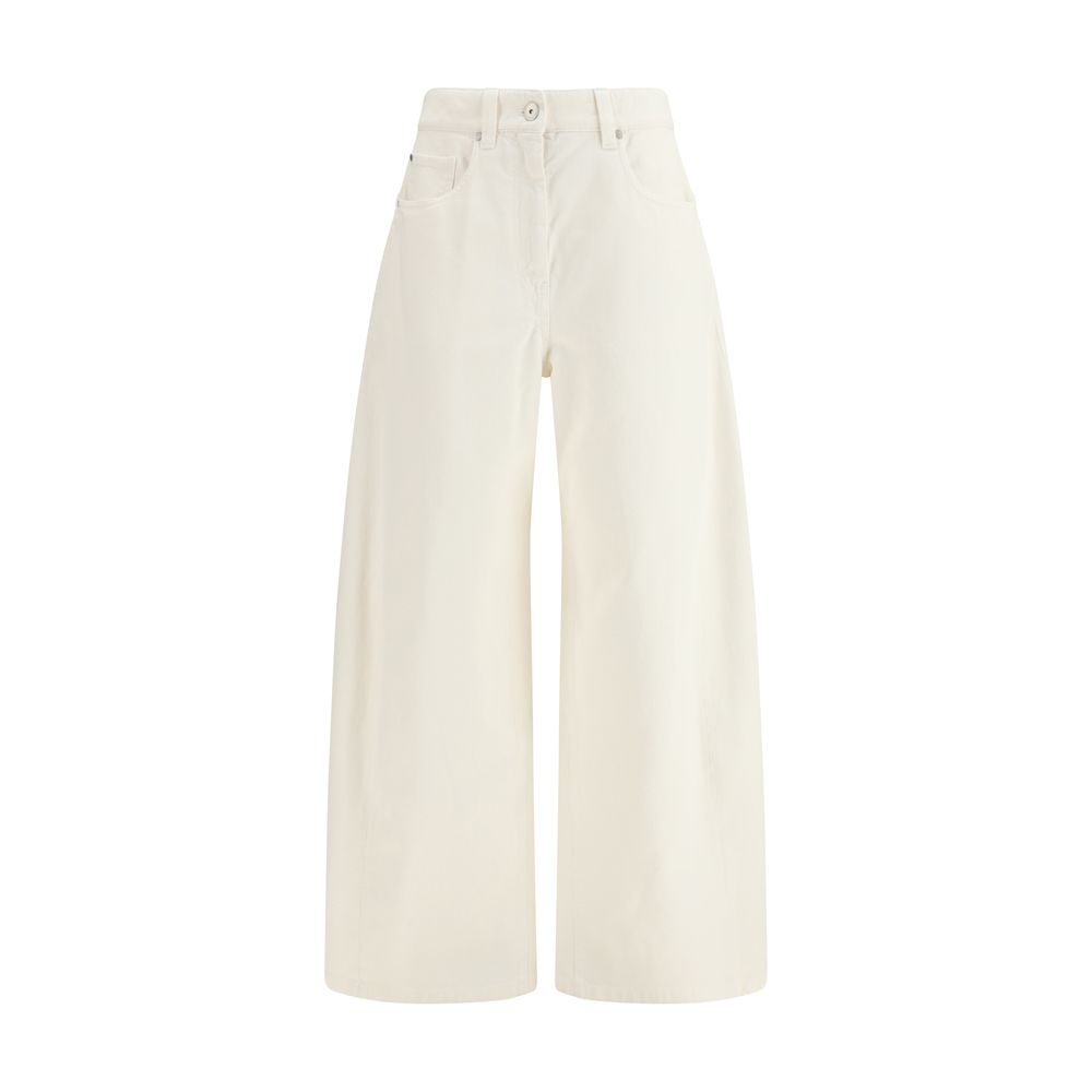 Brunello Cucinelli Beige Baumwollhose