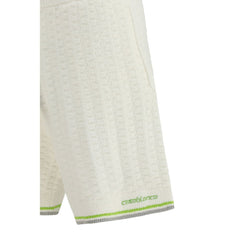 Casablanca witte katoenen Bermuda shorts