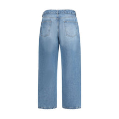 Jacquemus Blauwe Polyester Jeans Denim
