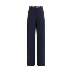 Max Mara Blauwe Broek van Triacetaat