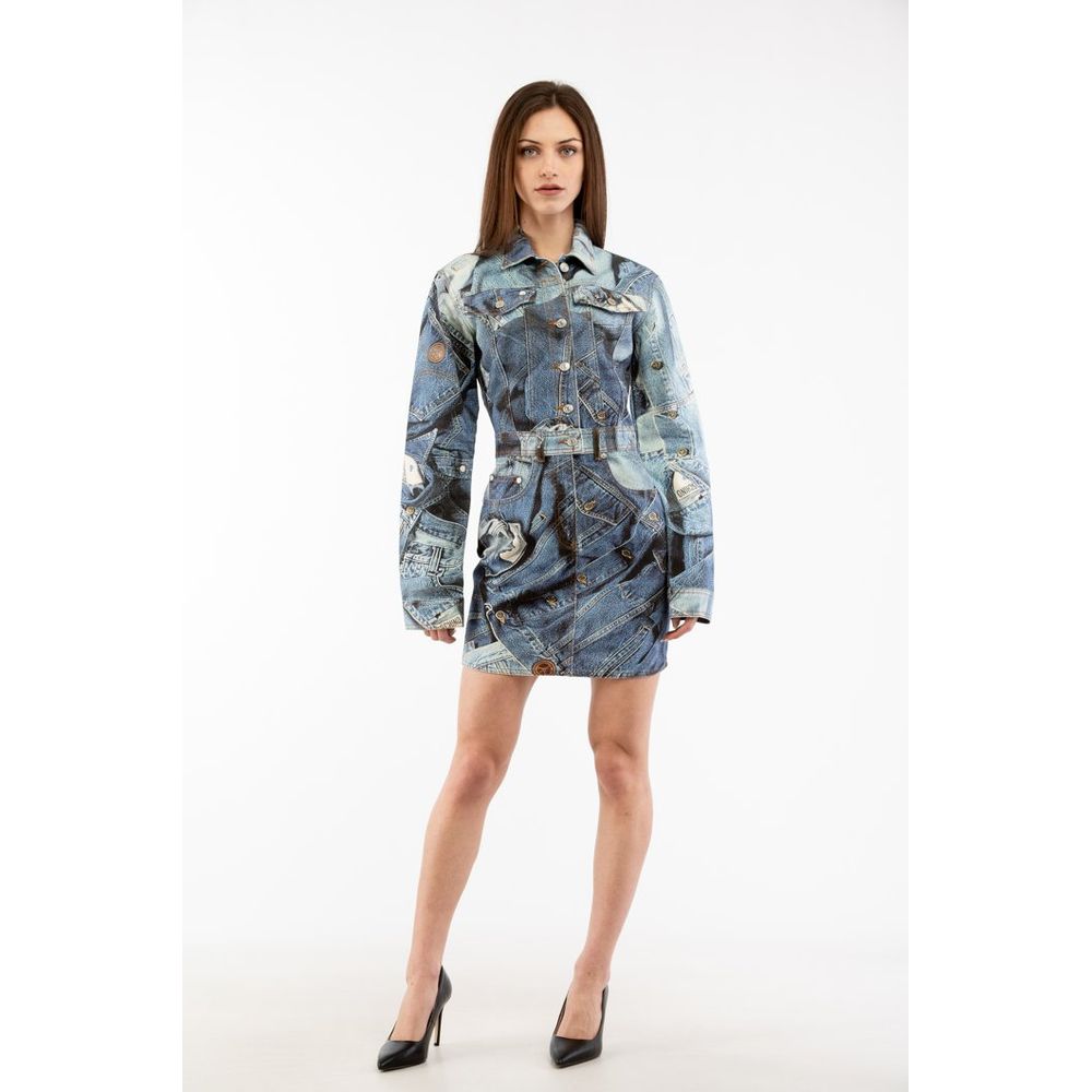 Moschino Multicolor Cotton Casual Dress