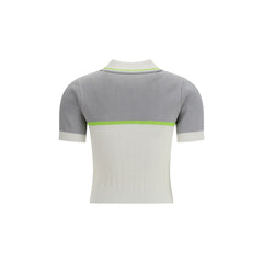 Casablanca Wit Viscose Poloshirt