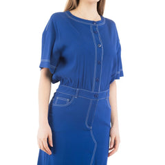 Moschino Multicolor Marabou Casual Dress