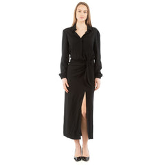 Moschino Black Marabou Casual Dress