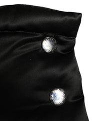 Dolce & Gabbana Black Polyester Whole Head Wrap Capello Hat