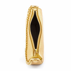 Michael Kors Gold Leather Shoulder Bag