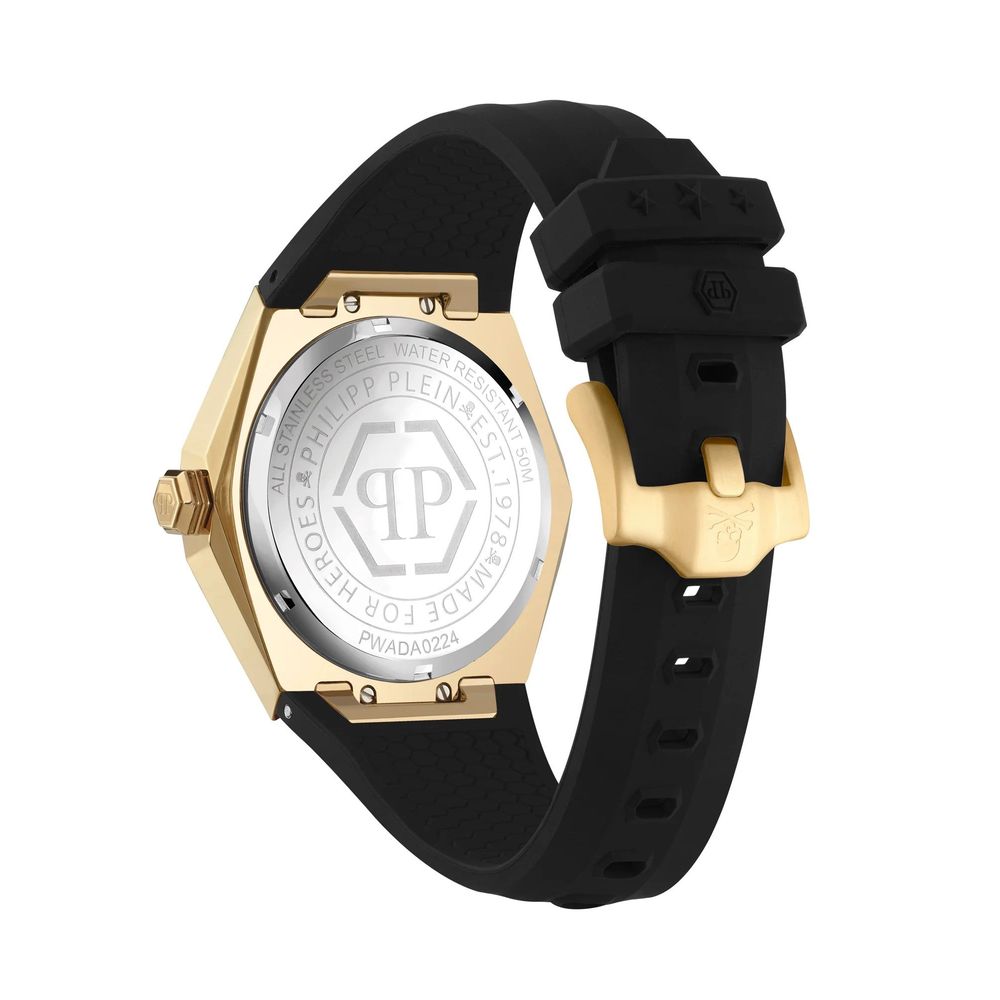Philipp Plein Schwarze Synthetik-Armbanduhr