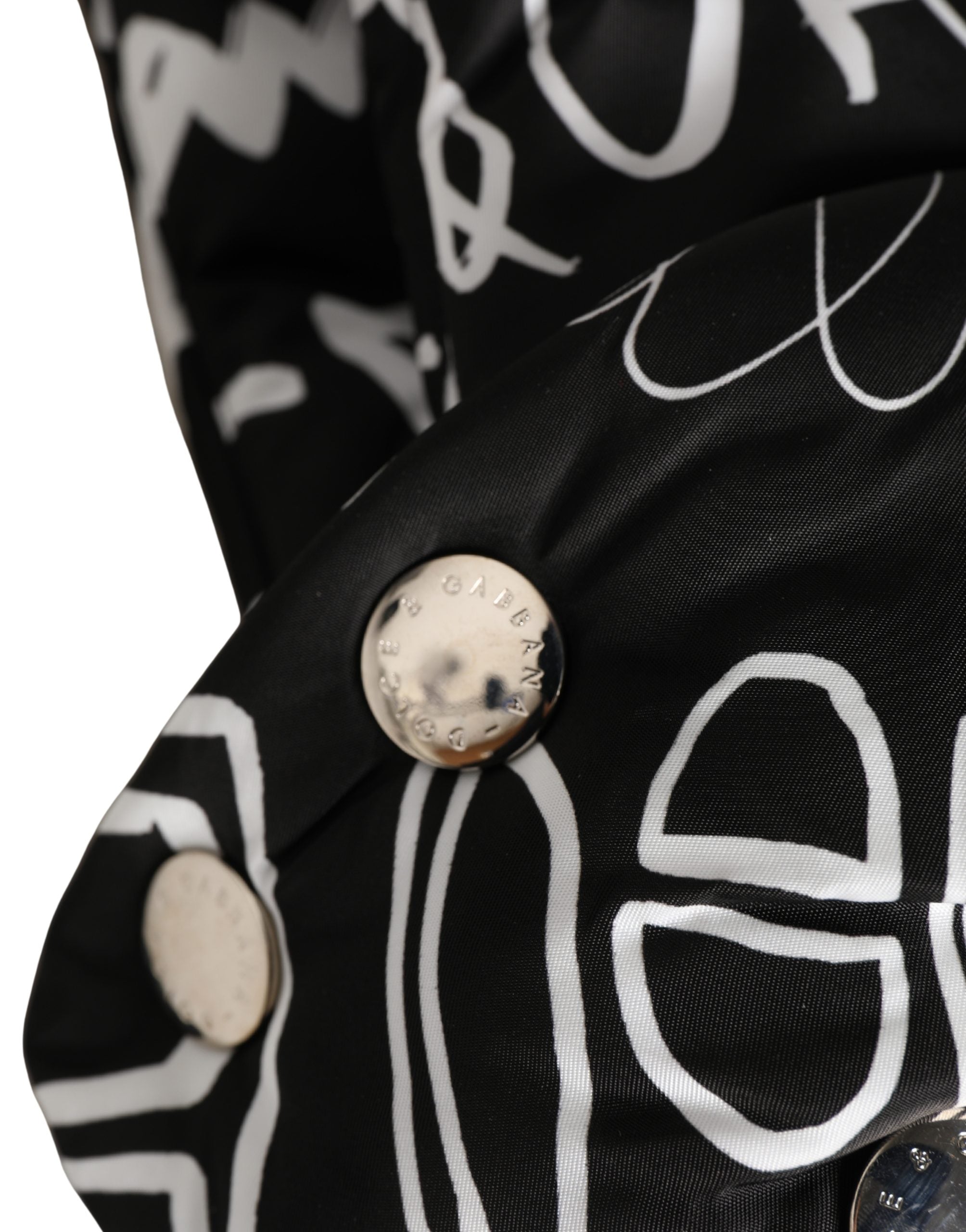 Dolce & Gabbana Schwarze Logo Print Kopftuch Mütze