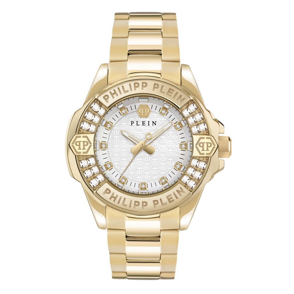 Philipp Plein Goldene Edelstahluhr