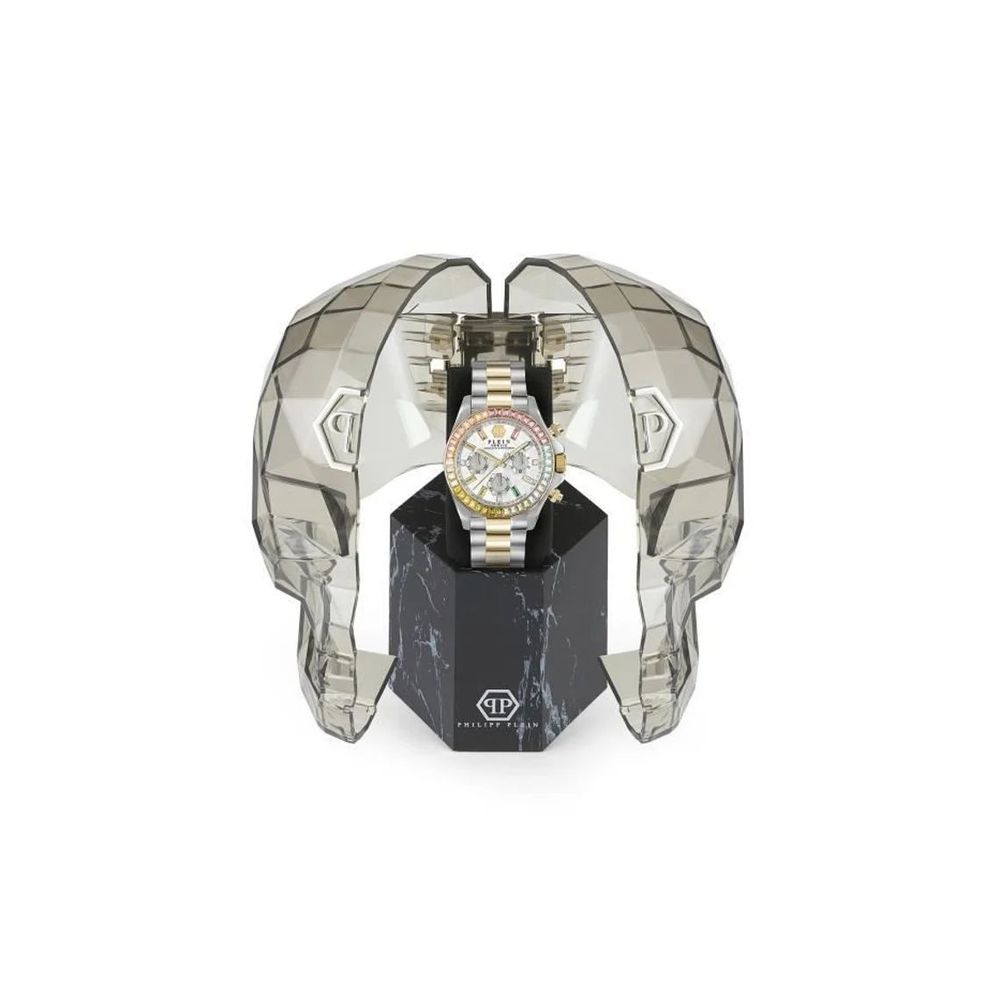 Philipp Plein Armbanduhr aus goldfarbenem Edelstahl