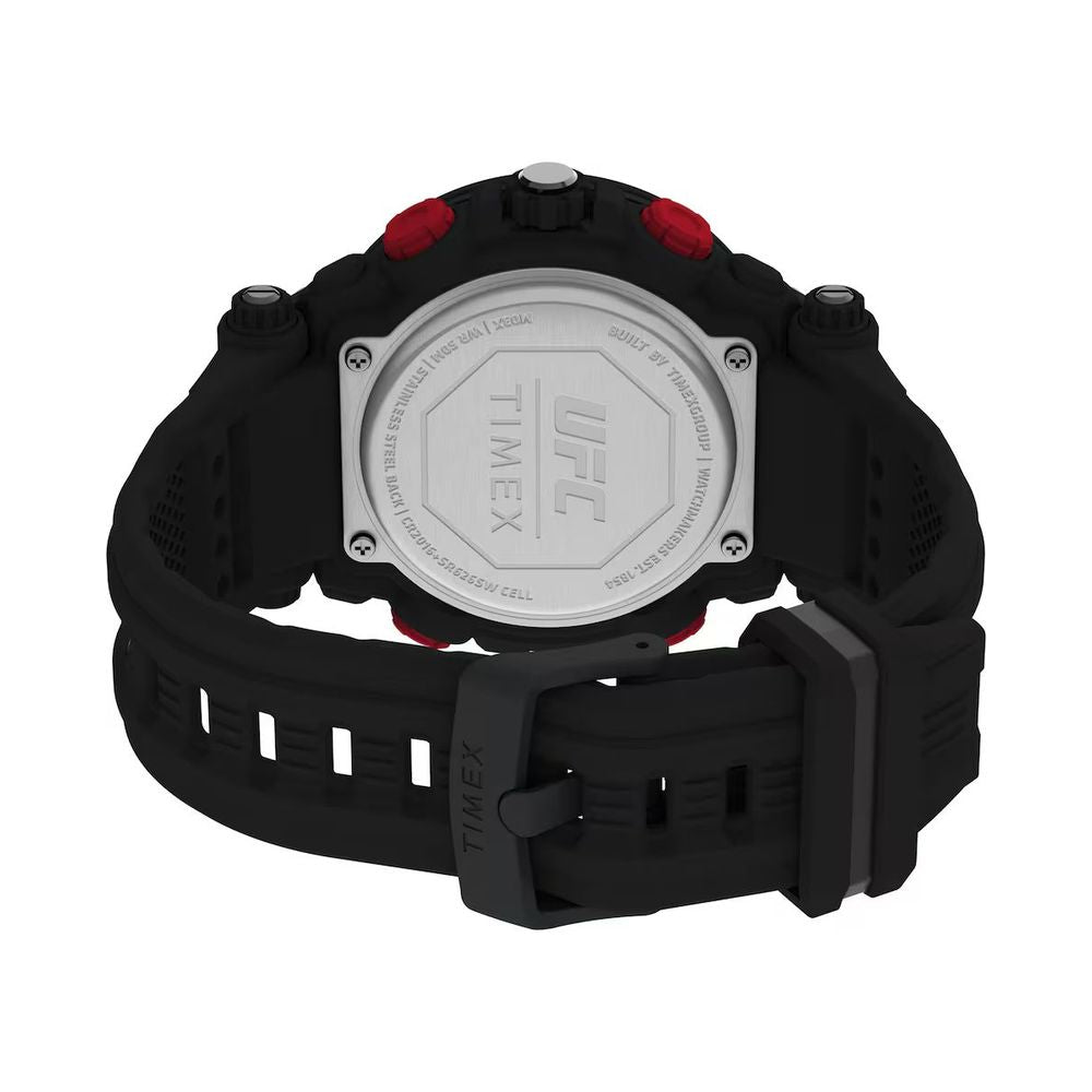 Timex digitale Uhr aus schwarzem Gummi